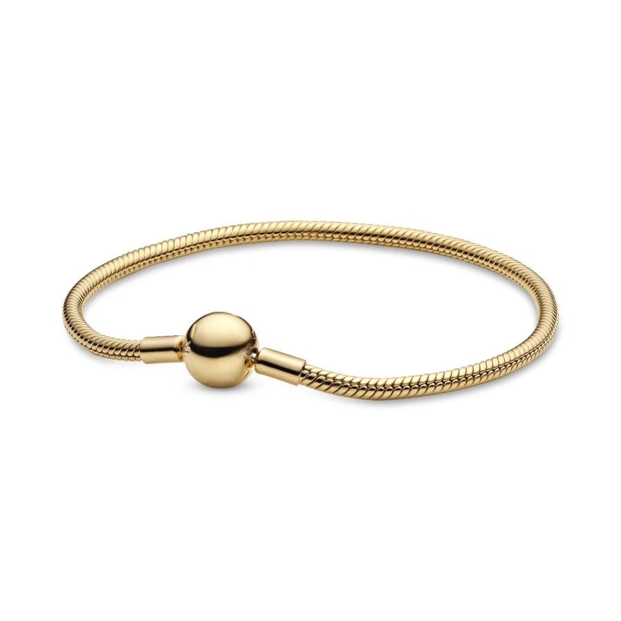 Schlangen-Gliederarmband Vergoldet
