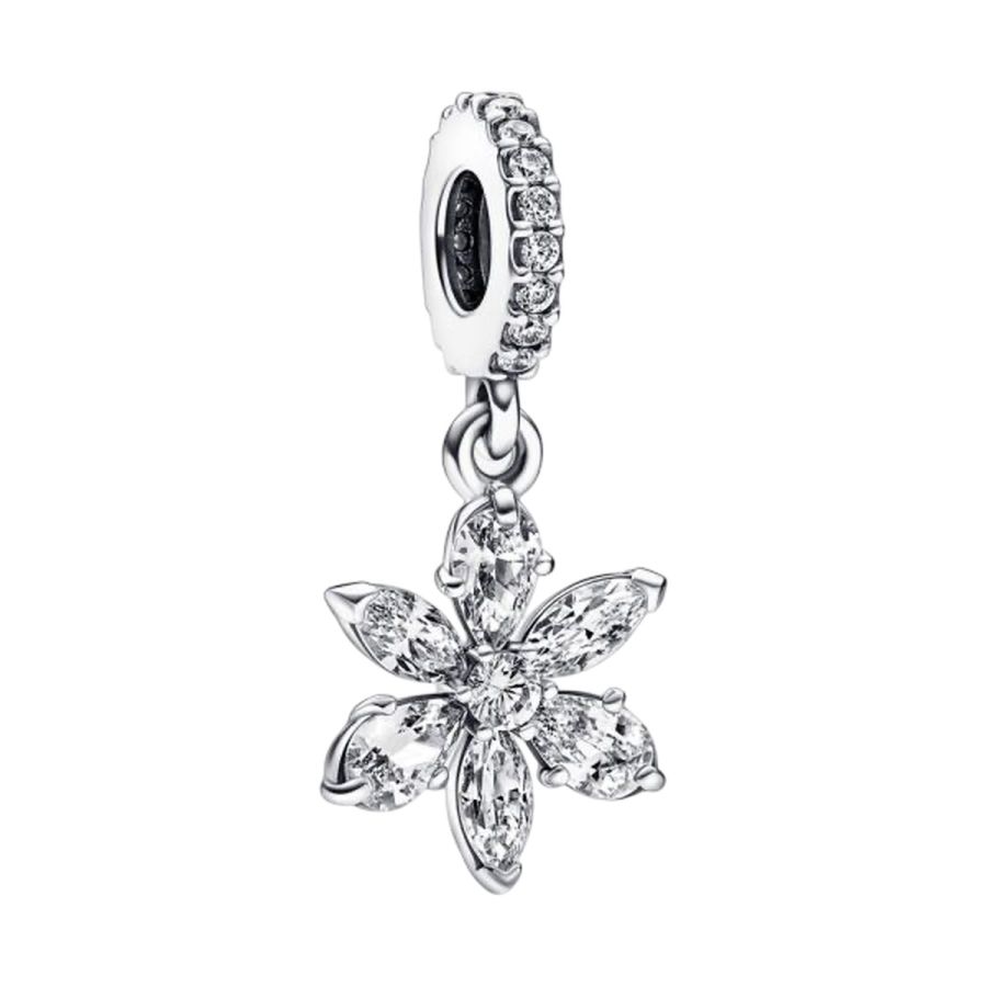 Charm-Anhänger Herbarium Cluster Zirkon Sterling-Silber Hauptbild