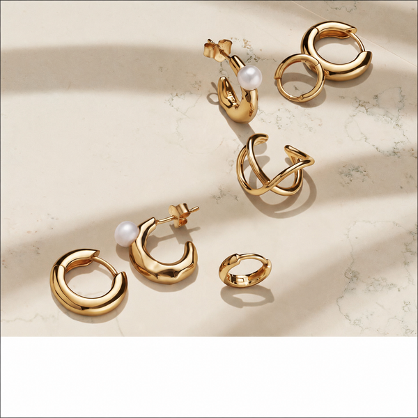 Mini-Charm Murano-Glas Goldfarben Silber