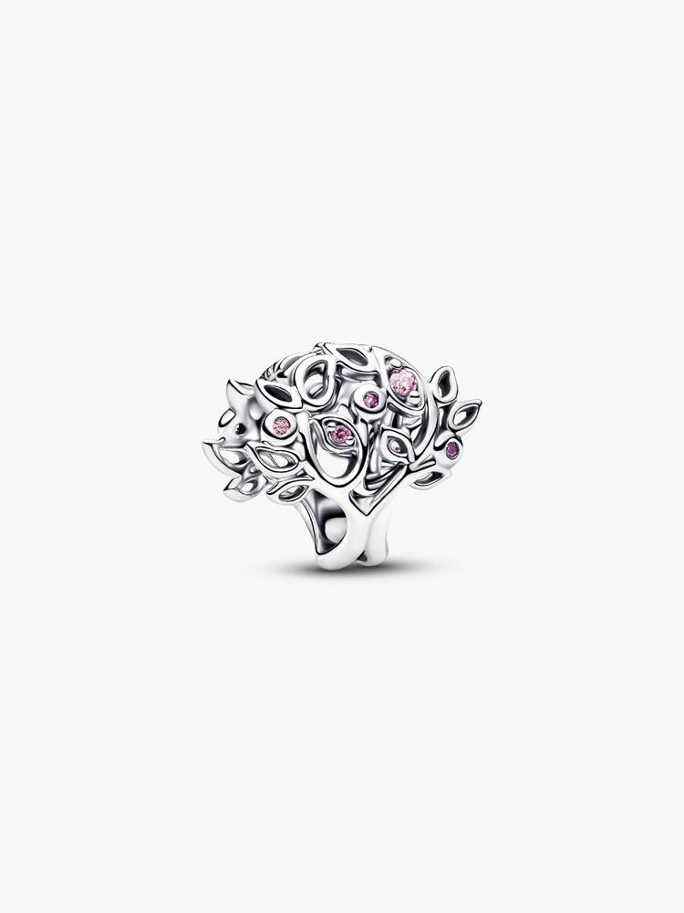 Familienstammbaum Offen gearbeitetes Charm Sterling-Silber Hauptbild