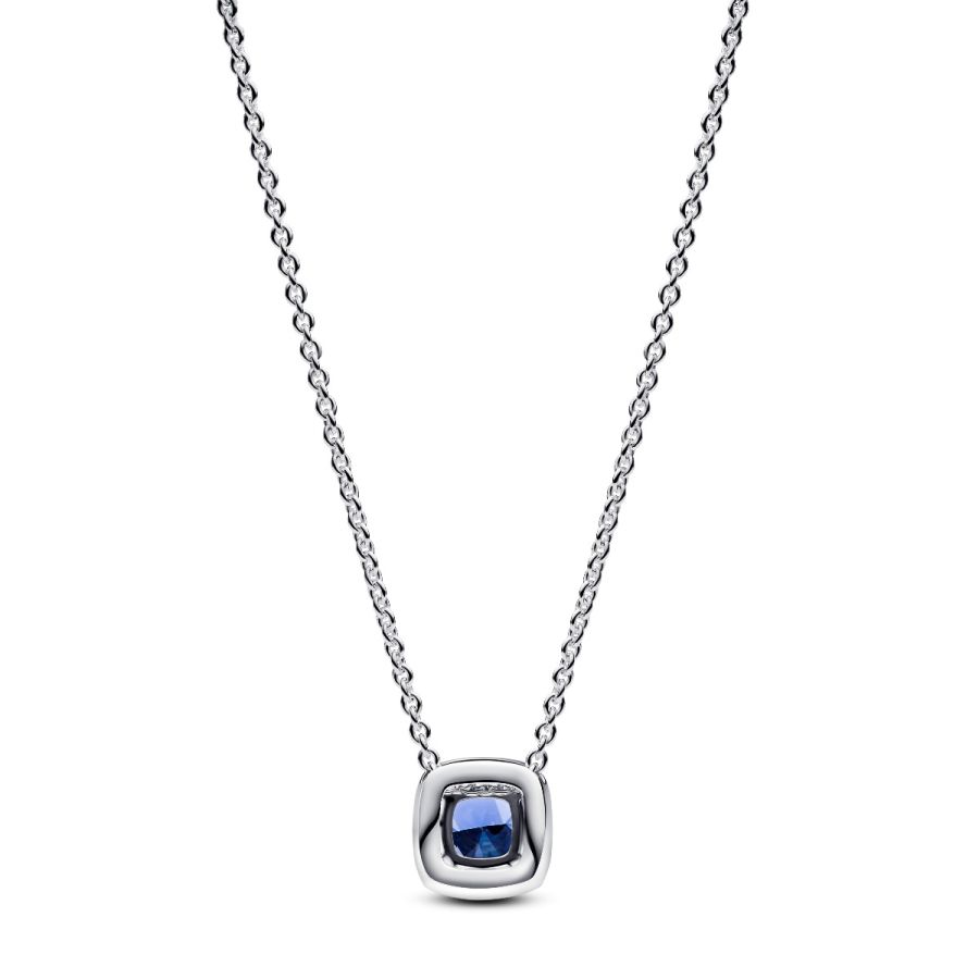 Halsketten mit Anhänger Blauer Strahlenkranz Silber 393560C01