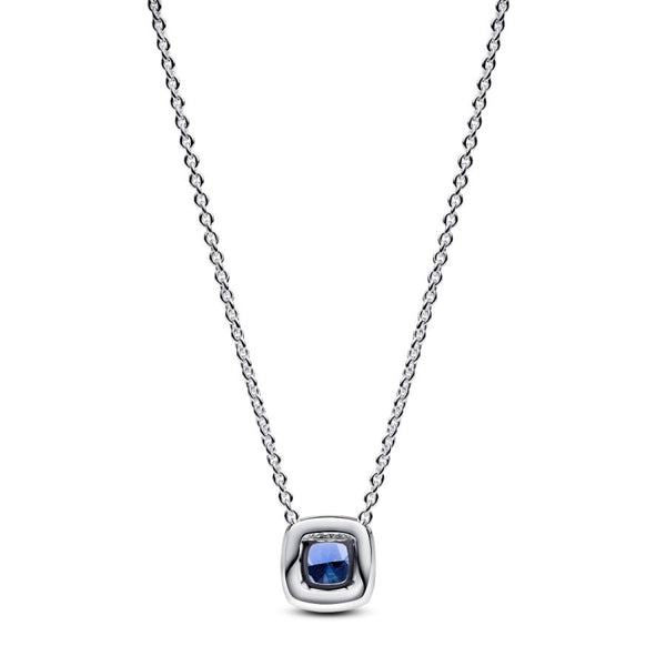 Halsketten mit Anhänger Blauer Strahlenkranz Silber 393560C01