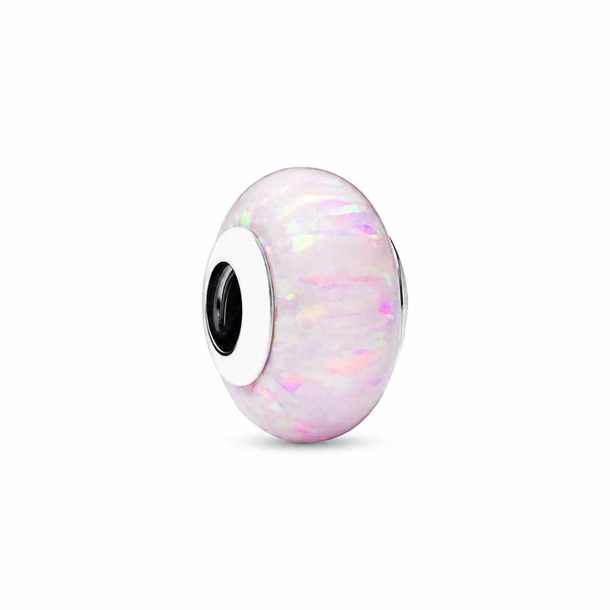 Charm Schillerndes Opal Rosafarben Silber Hauptbild