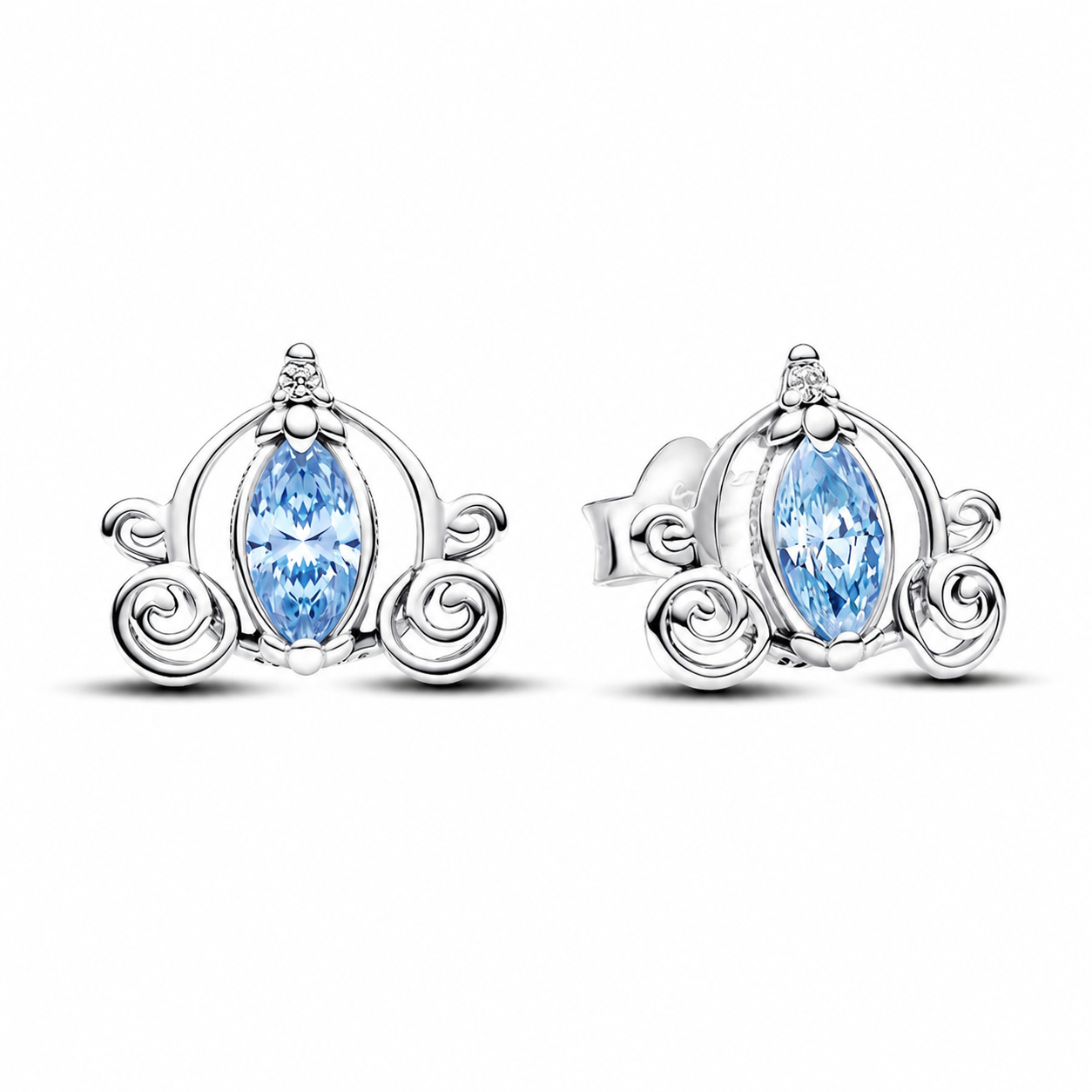 Ohrstecker Ohrringe Cinderellas Kutsche Silber Hauptbild
