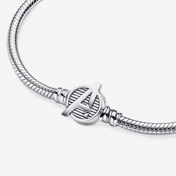 Gliederarmband The Avengers Logo-Verschluss Silber