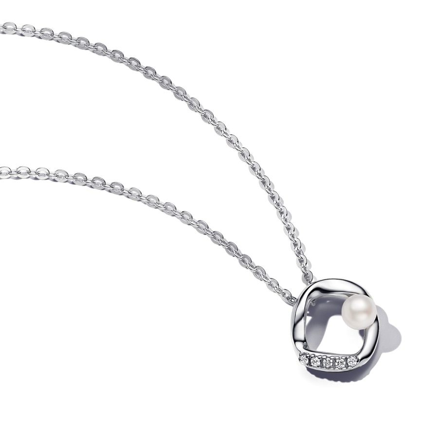 Essence Kette mit Anhänger Pavé Kreis Silber 45 cm 393303C01 Hauptbild