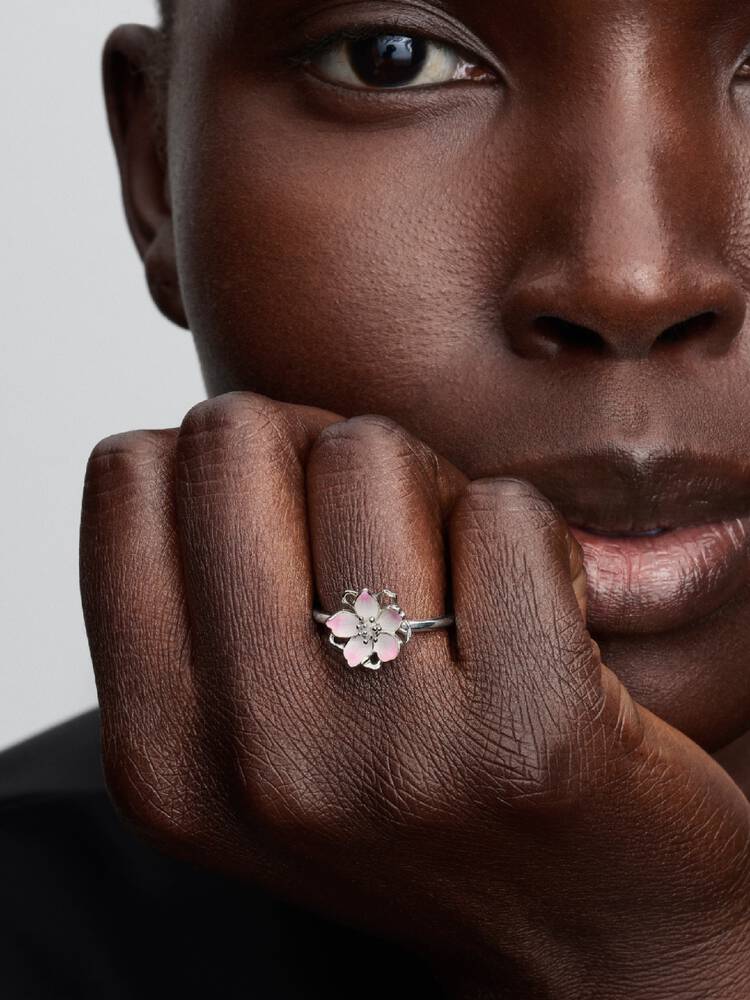 Kirschblüte Ring Sterling-Silber Zweitbild