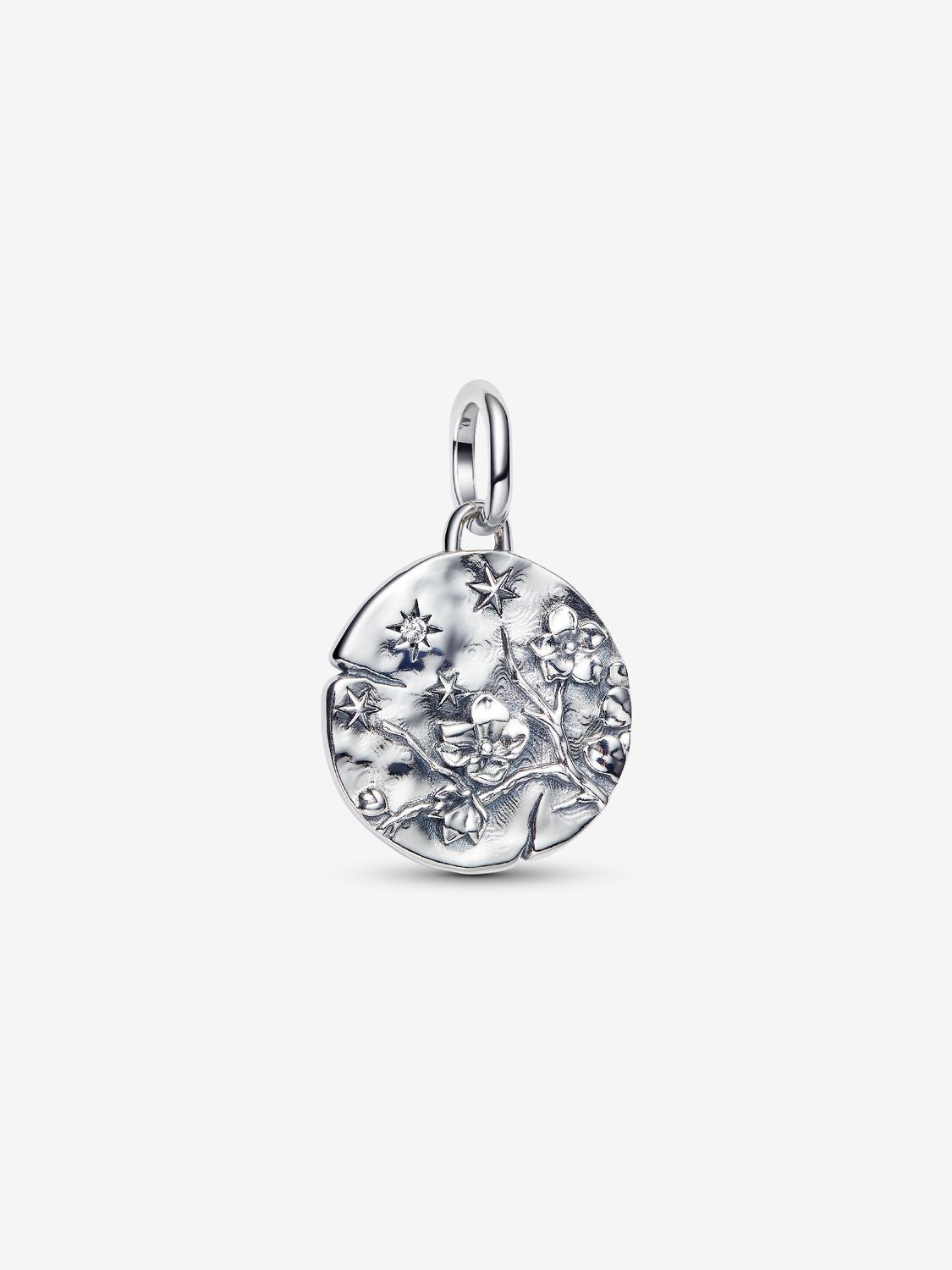Kirschblüte Medaillon-Charm Sterling-Silb Hauptbild