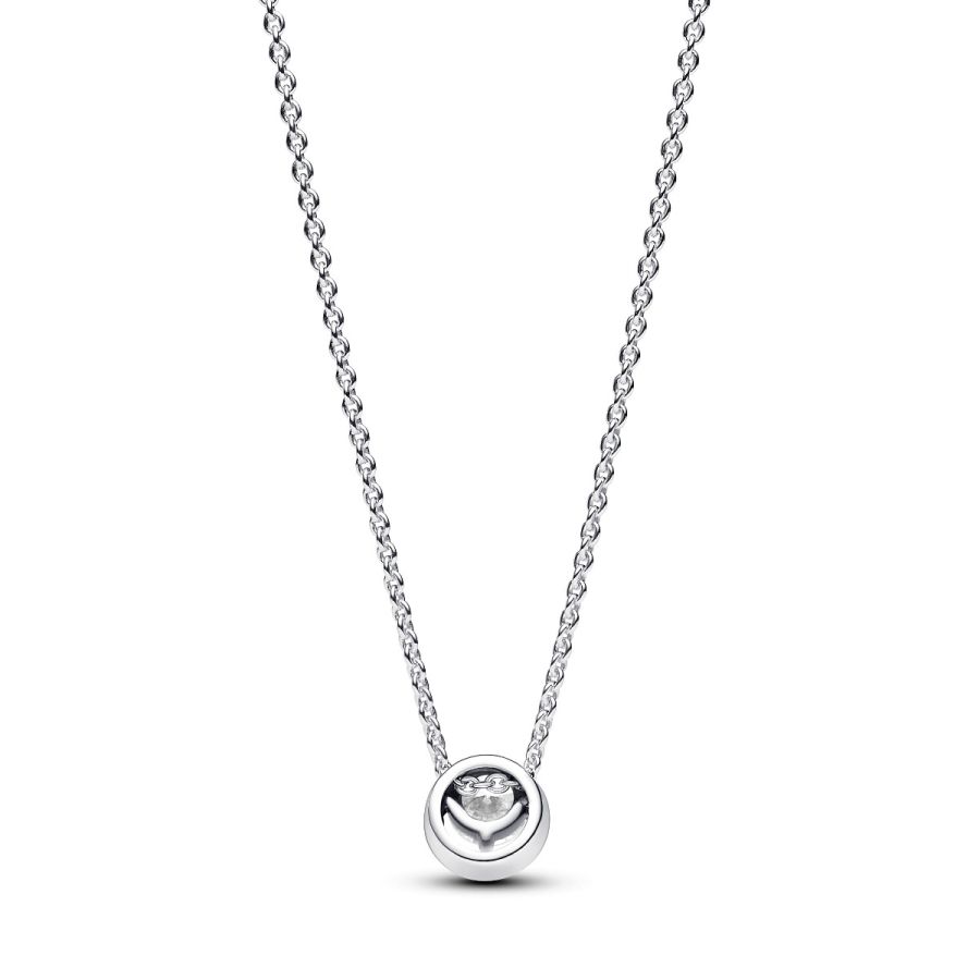 391174C01 Kette mit Anhänger Strahlenkranz Zirkon Silber Zweitbild