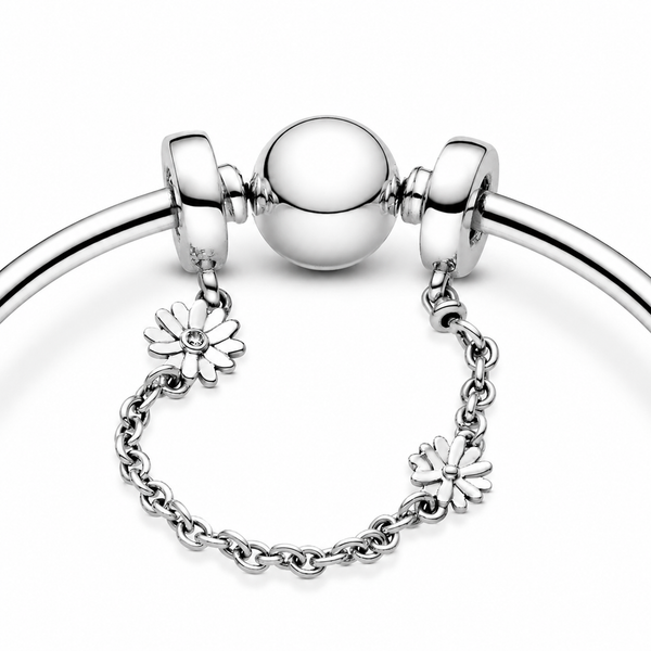 798764C01 Komfortketten-Charm Gänseblümchen Silber 5 cm