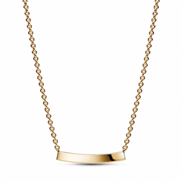 362635C01 Collier-Halskette Einreihige Pavé-Stab 14k Vergoldet