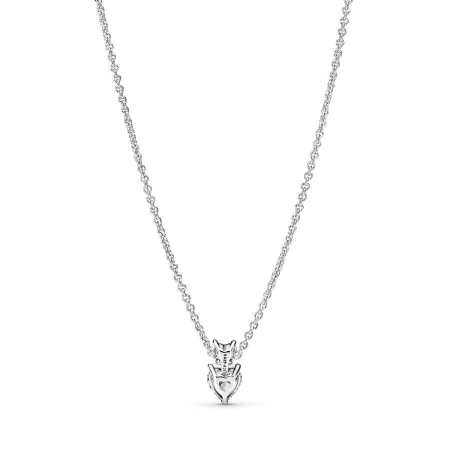 391229C01 Halskette mit Anhänger Doppelherz Sterling-Silber 45 cm