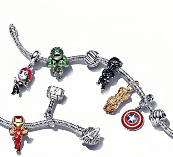 Charm-Anhänger The Avengers Thors Hammer Silber