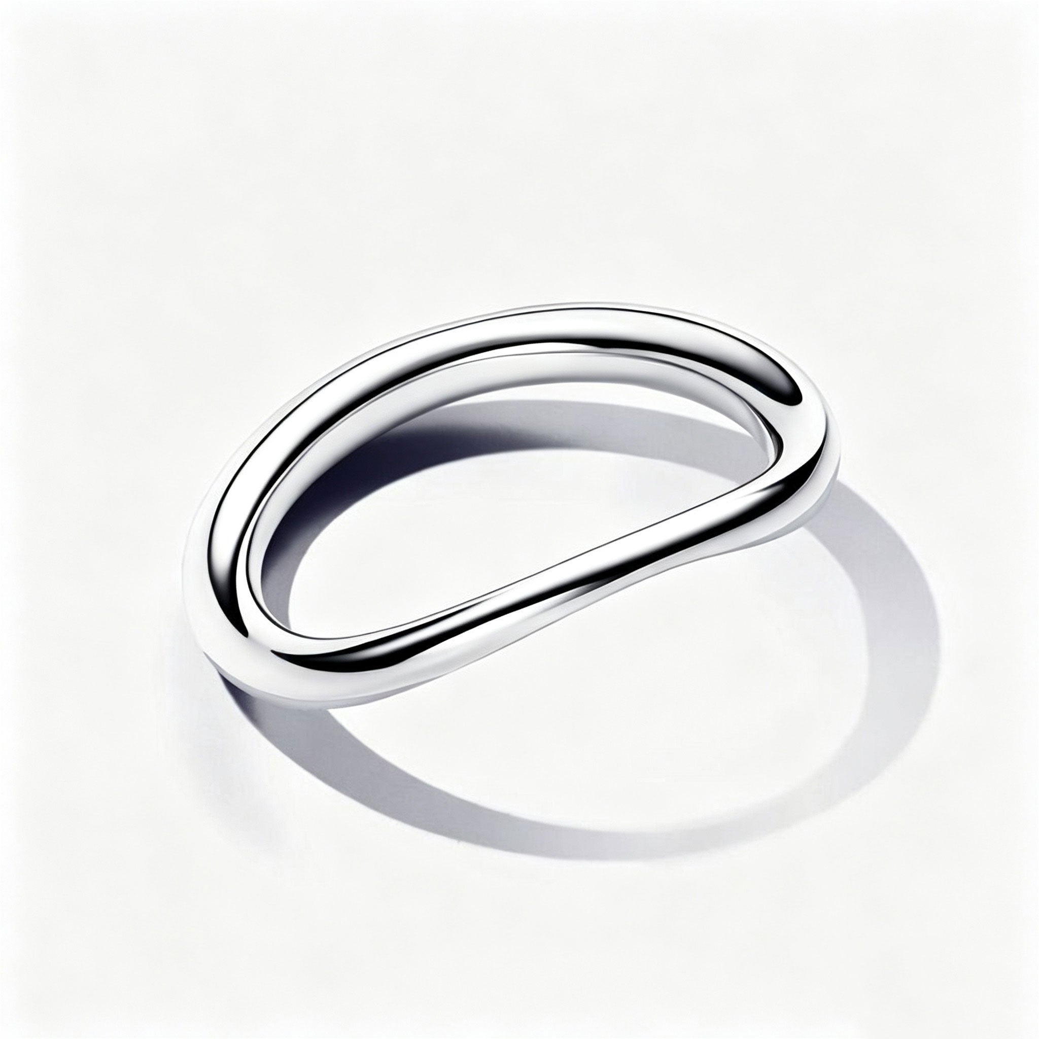 Essence Bandring Organisch Geformt Silber