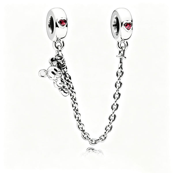 797173CZR Komfortkette Climbing Mickey Silber 5 cm