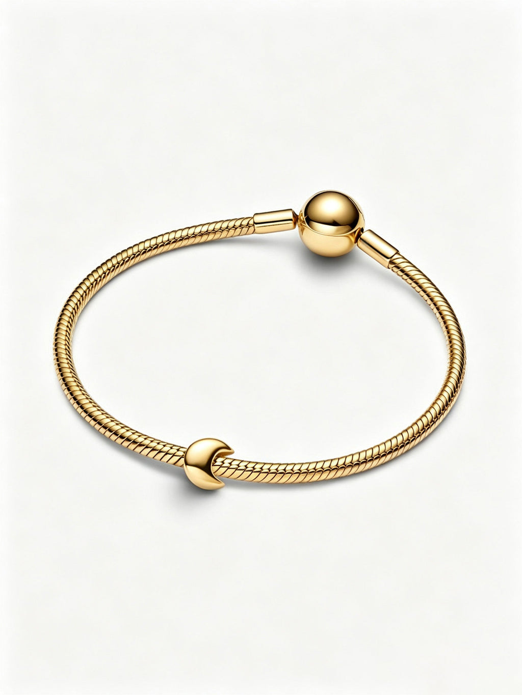 Mond Mini-Charm 14 Karat Vergoldung