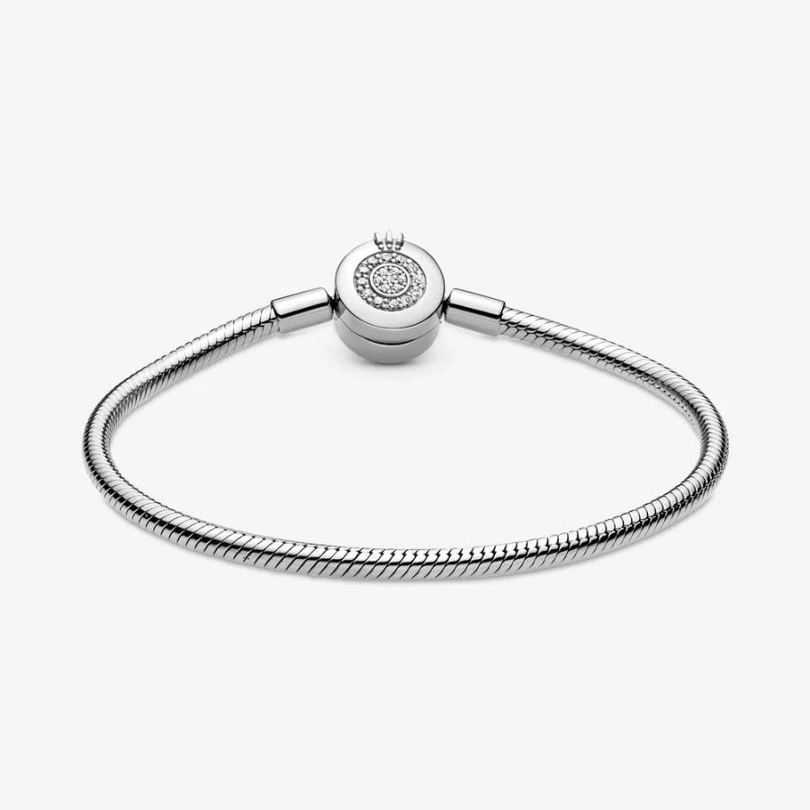 Schlangen-Gliederarmband Funkelndes Crown O