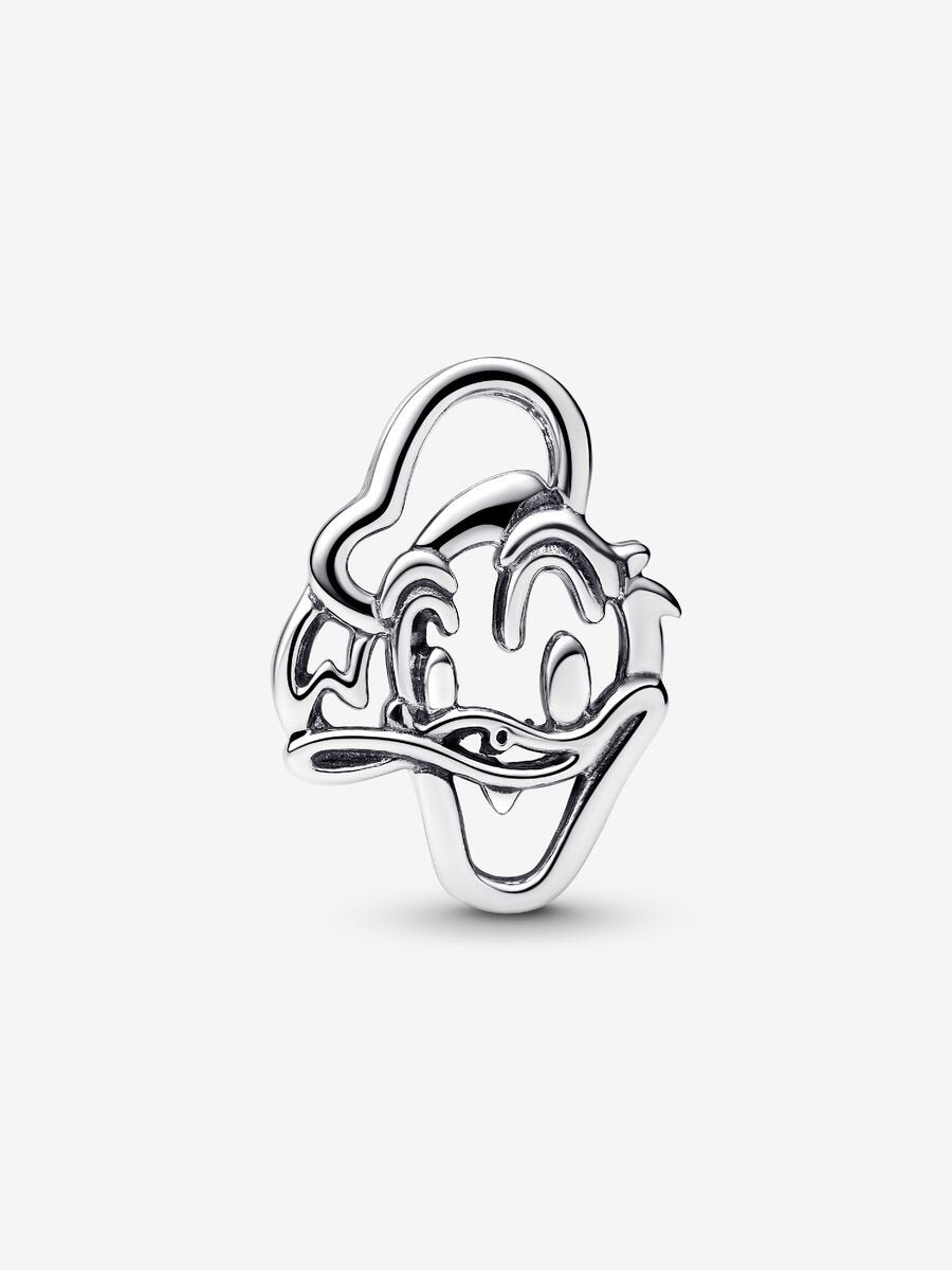 Donald Duck Offen gearbeiteter Charm-Anhänger Sterling-Silber Zweitbild