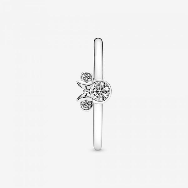 Ring Minnie Maus Funkelnder Kopf Sterling-Silber