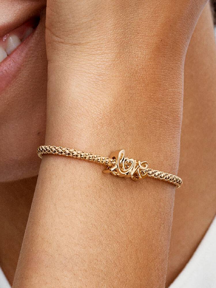 Handgeschriebene Liebe Charm 14 Karat Vergoldung Zweitbild