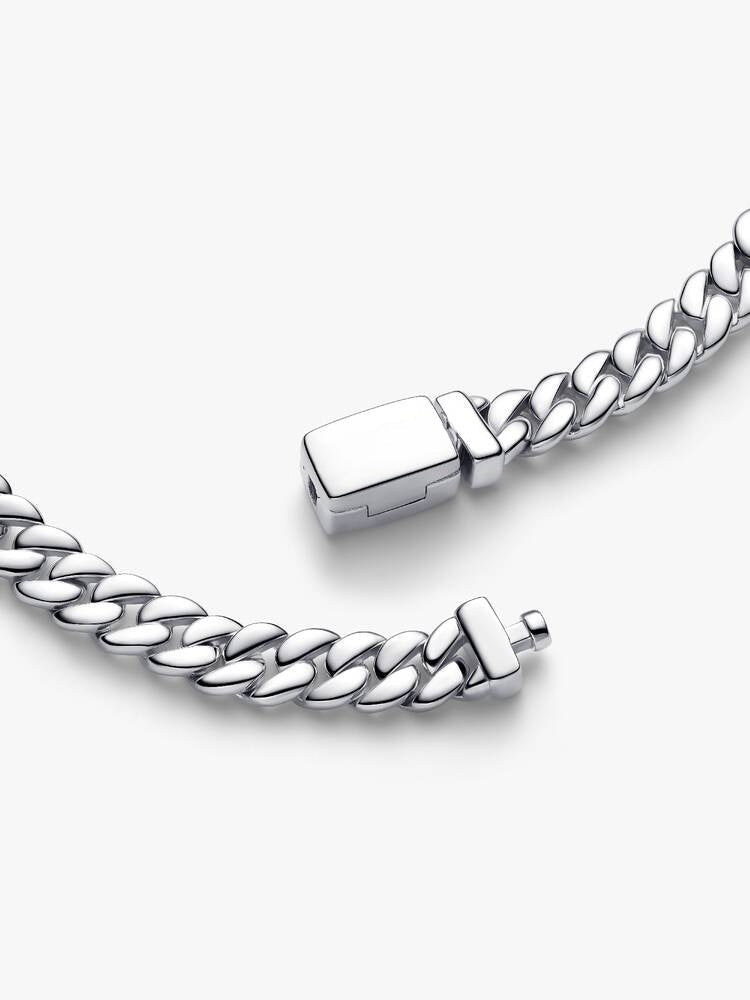 Cuban-Kettenarmband Sterling-Silber