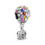 Charm Oben Haus und Ballon Silber