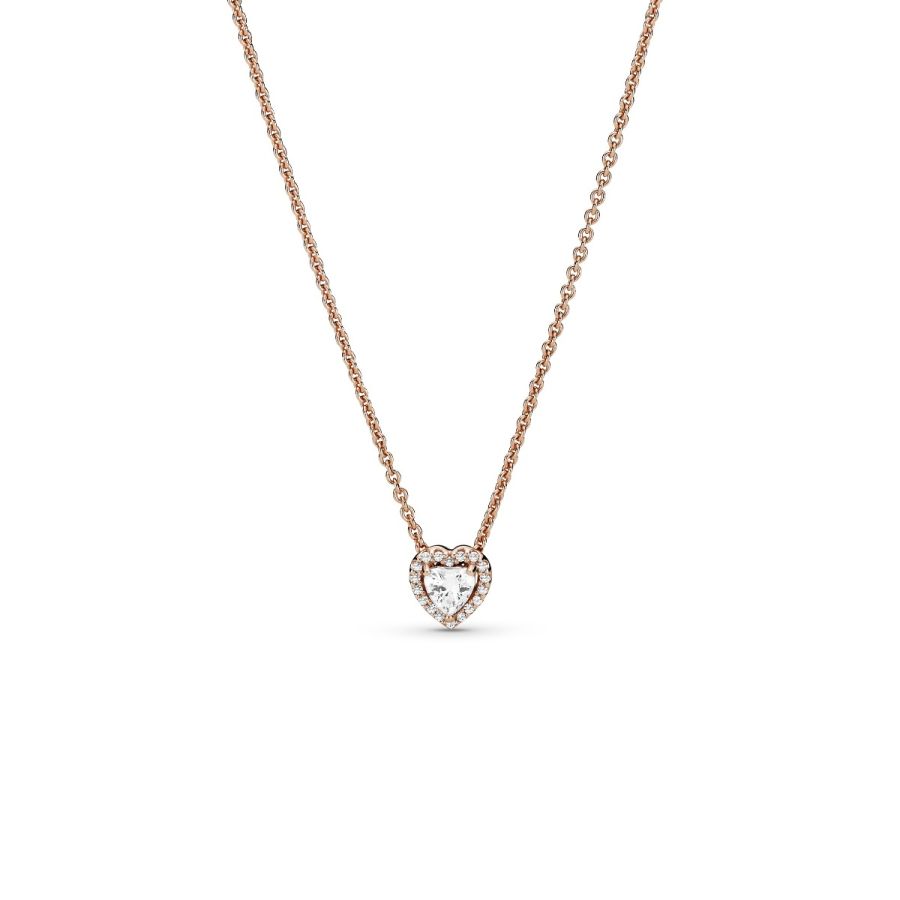 Rose 388425C01 Halskette mit Anhänger Funkelndes Herz