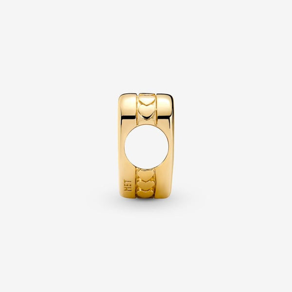 Charm Glattes Herz Gravierbar 14k Vergoldet