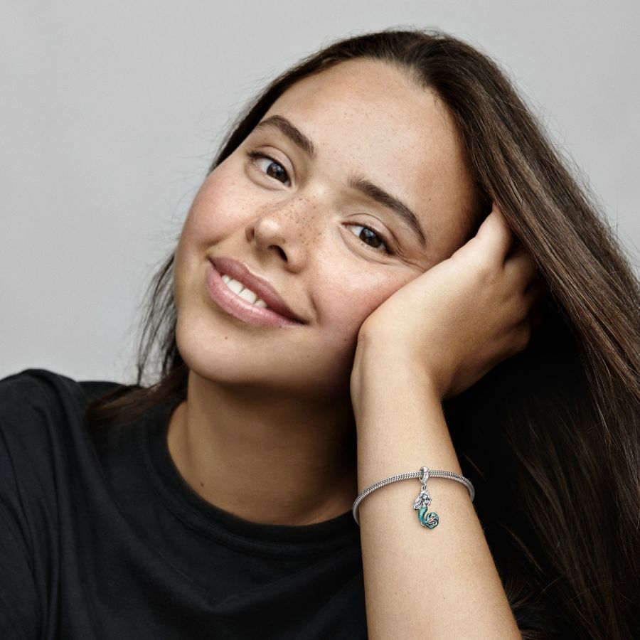 Charm-Anhänger Arielle Die Meerjungfrau Silber