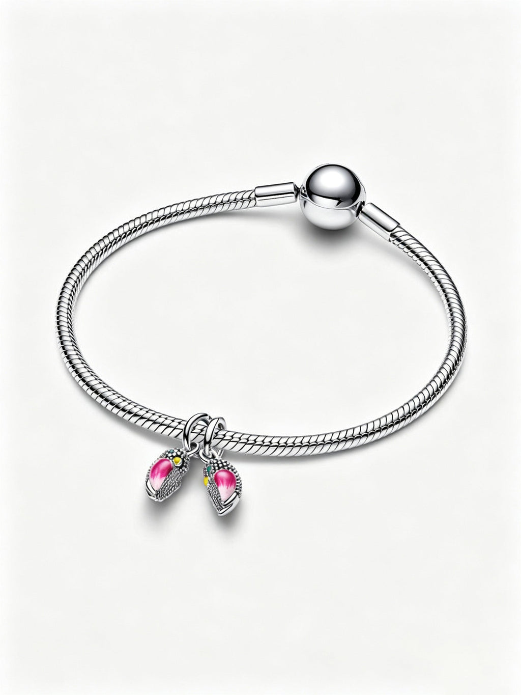 Turteltauben Charm-Anhänger Sterling-Silber