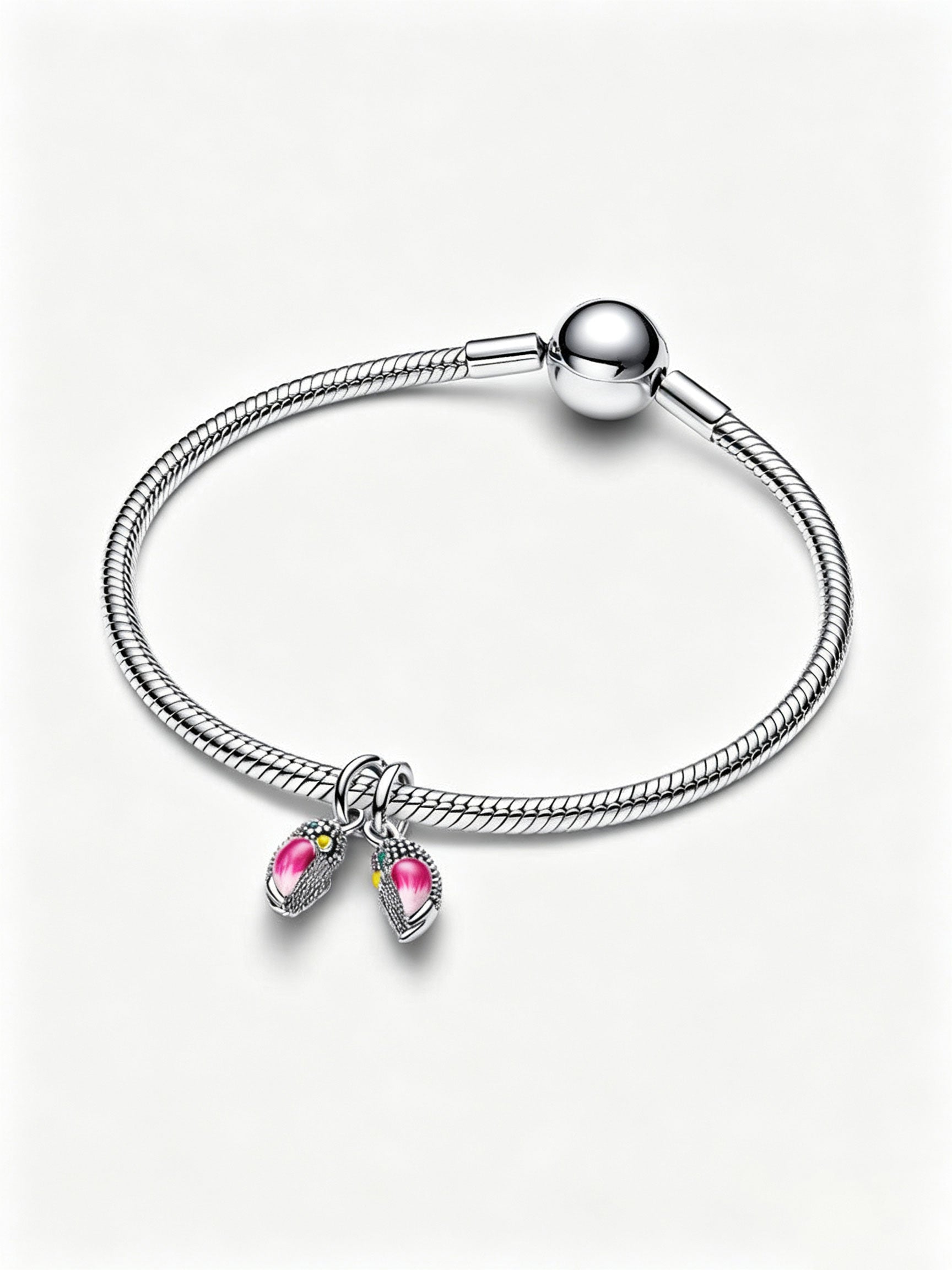 Turteltauben Charm-Anhänger Sterling-Silber