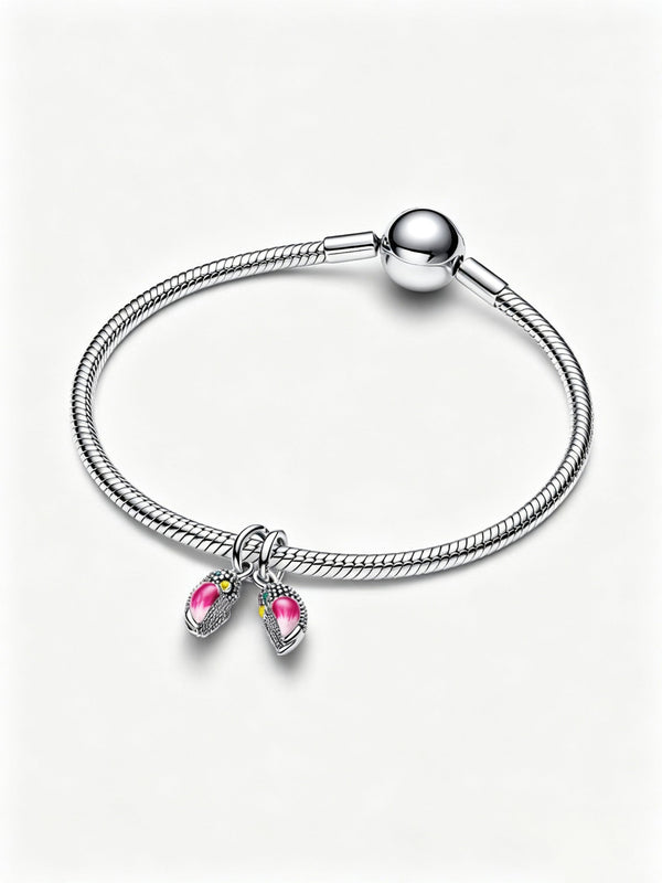 Turteltauben Charm-Anhänger Sterling-Silber