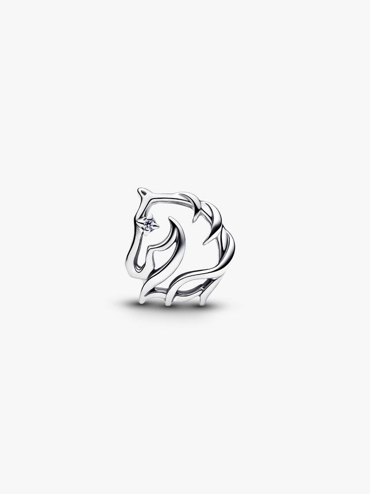 Pferd Offen gearbeitetes Charm Sterling-Silber