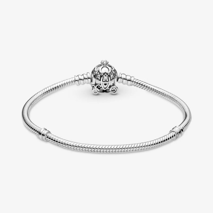 Armband Cinderella Kürbiskutschen-Verschluss Silber Zweitbild