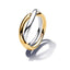 Essence Ring Verschlungene Bänder Silber-Gold