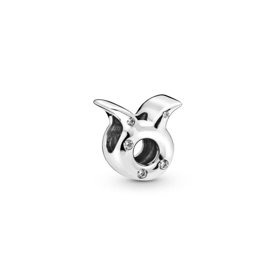 Charm Funkelnder Stier Sterling-Silber Hauptbild