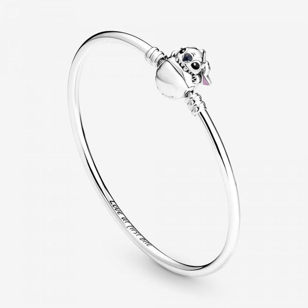 Armreif Beißender Stitch Verschluss Silber