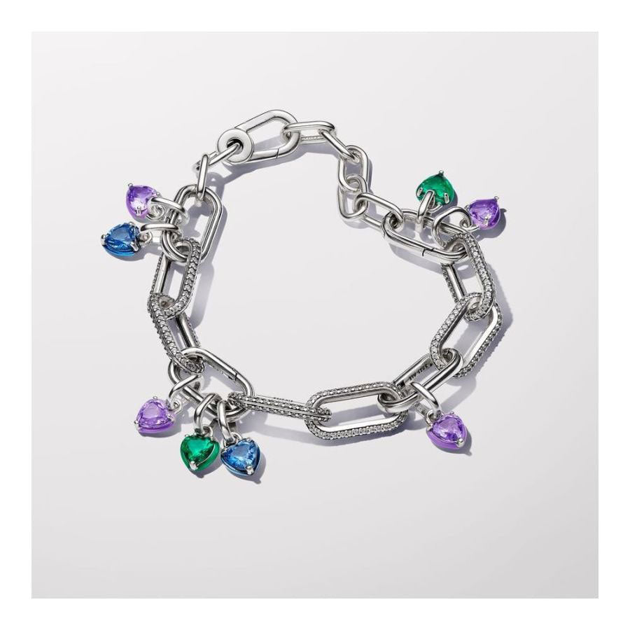 Mini-Charm-Anhänger Violettes Chakra-Herz