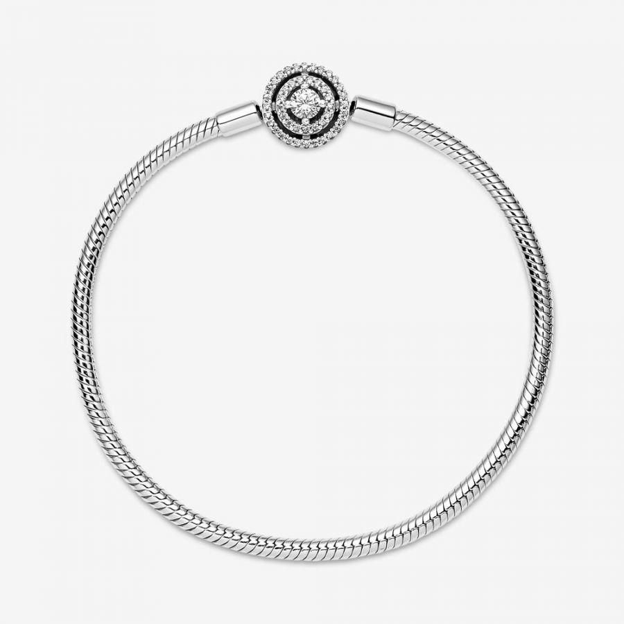 Schlangen-Gliederarmband Moments Strahlenkranz Silber Zweitbild