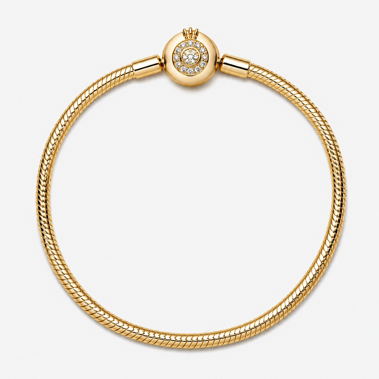 Shine  Schlangen-Gliederarmband Funkelndes Crown O