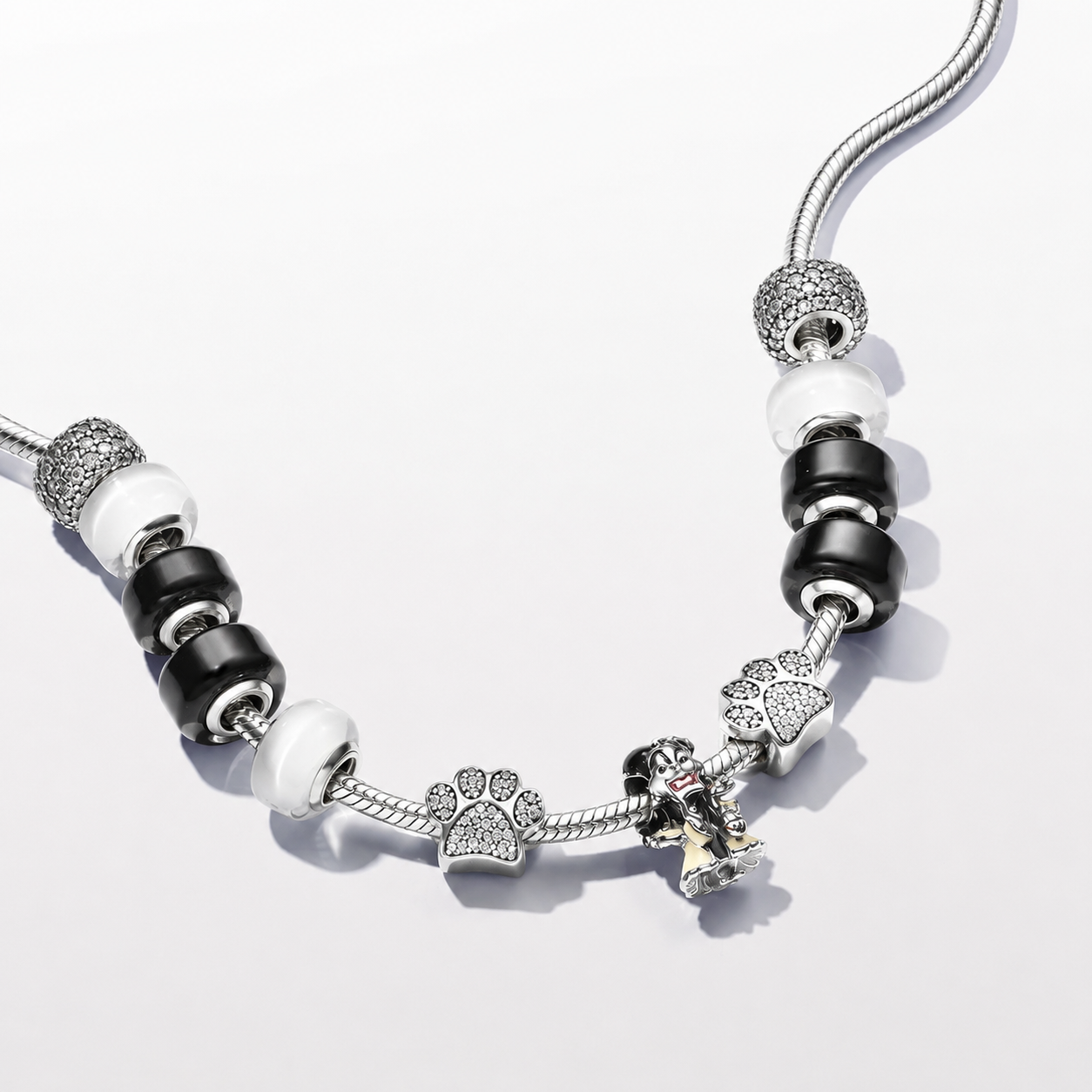 Charm Villains Cruella De Vil Sterling-Silber