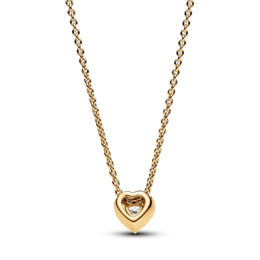 368425C01 Collier-Halskette Funkelndes Herz Vergoldet 45 cm
