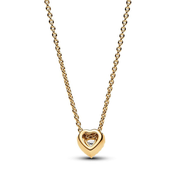 368425C01 Collier-Halskette Funkelndes Herz Vergoldet 45 cm