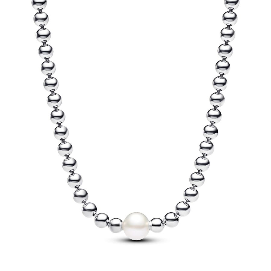 393176C01 Halskette Collier Süßwasserzuchtperle Silber Hauptbild