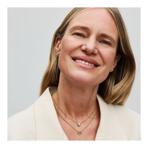 362666C01 Kette Unendlichkeits-Herz Funkelnd Vergoldet