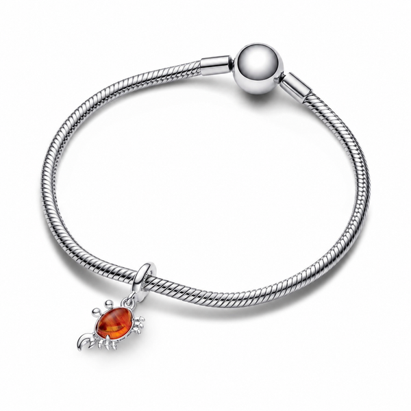 Charm-Anhänger Arielle Meerjungfrau Sebastian Silber