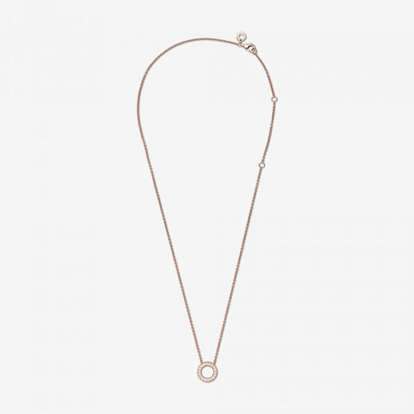 Rose 387436C01 Halskette mit Anhänger Logo Pavé-Kreis 45 cm