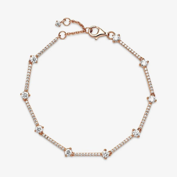 Rose  Armband Funkelnde Pavé-Stäbe
